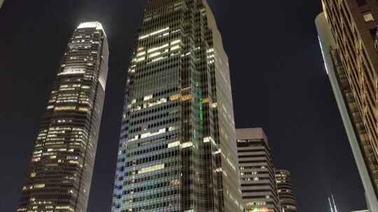 香港城市建筑IFC夜景4K60P