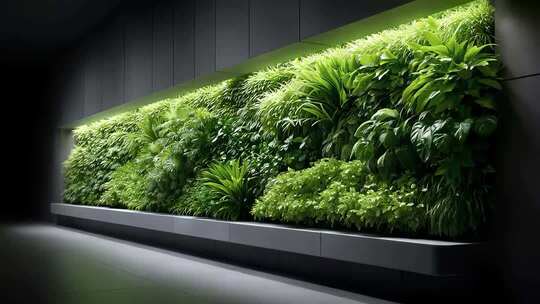 室内垂直绿化墙面生态和谐共生