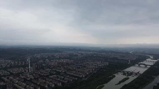 绵阳北川附近的大山与村庄