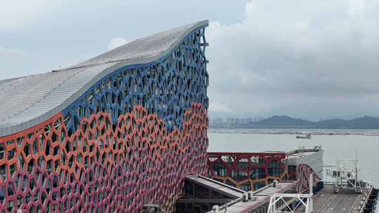 深圳南山蛇口港特写空镜素材宣传片