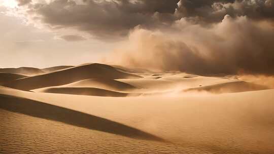沙漠 沙尘暴视频素材模板下载