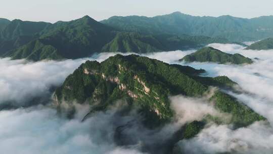 巴中光雾山-4k云海 航拍