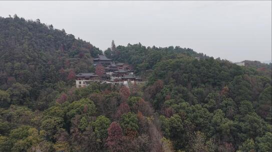 湖南湘潭昭山观音寺航拍