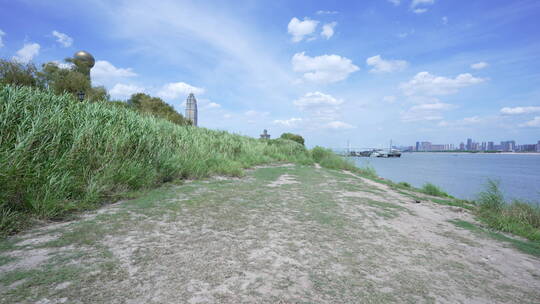 武汉江岸区汉口江滩风景