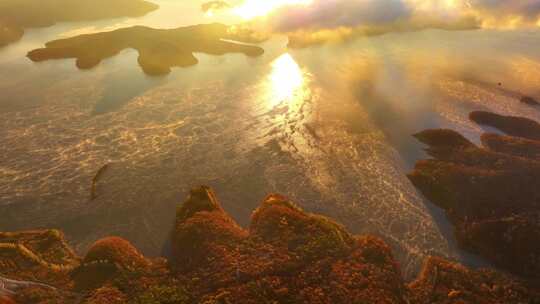 辽宁桓仁五女山桓龙湖秋天风景