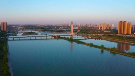 咸阳湖景区渭河