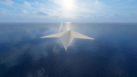 纸飞机飞过 梦想未来 奋斗励志