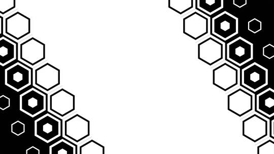 4k对称行六边形过渡转场动画合集视频素材模板下载