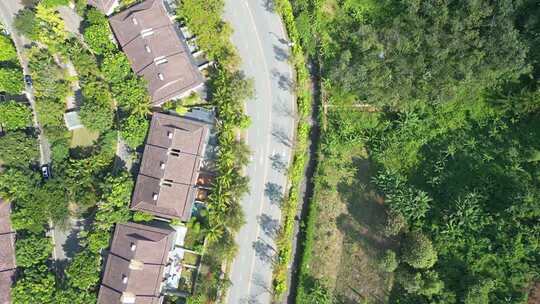 航拍西双版纳雅居乐小区