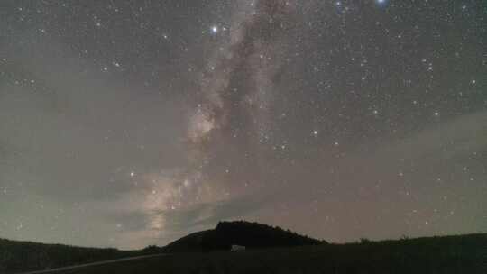 湖北襄阳南顶草原星空银河延时