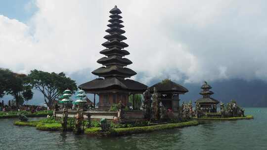 巴厘岛海神庙视频素材模板下载