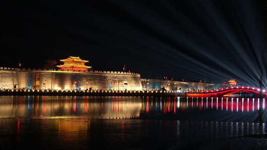 邯郸永年 永年广府 广府古城 夜景 灯光