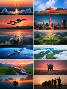 《我爱你中国》汪峰 根据音乐制作高清在线视频素材下载