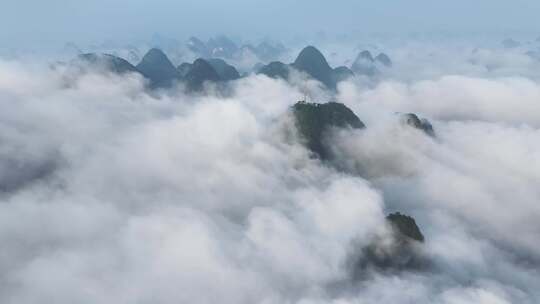 桂林漓江风光 烟雨漓江