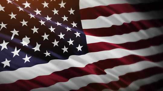 美国国旗挥舞-4K视频素材模板下载