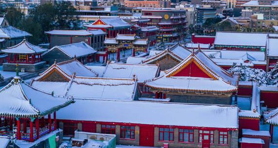 悟2x7航拍沈阳故宫雪景