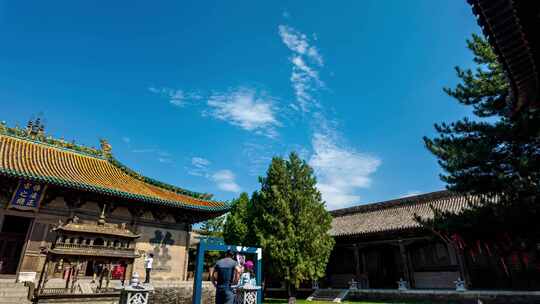 山西大同永安寺地标古建筑山西