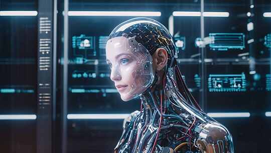 科技AI人工智能机器人大数据高科技视频素材模板下载