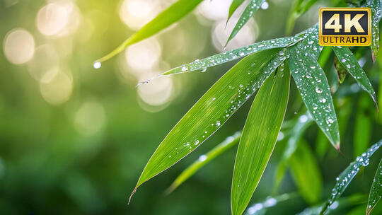 露水晨露二十四节气唯美水珠视频素材2