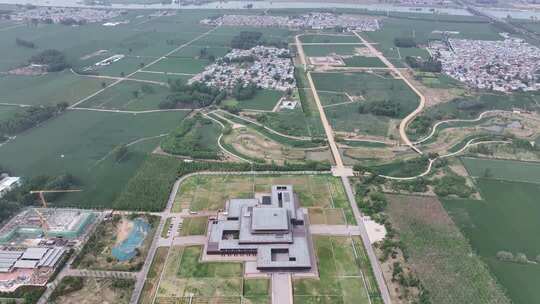 河南省洛阳市二里头夏都遗址航拍