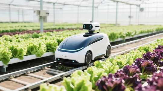 温室大棚内的农业机器人