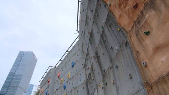 极限运动攀岩场地视频素材模板下载
