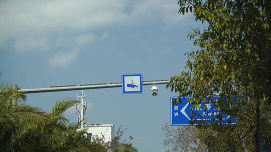 公路监控道路摄像头转动的摄像头天网系统