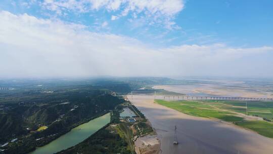 黄河流域4K航拍视频素材模板下载