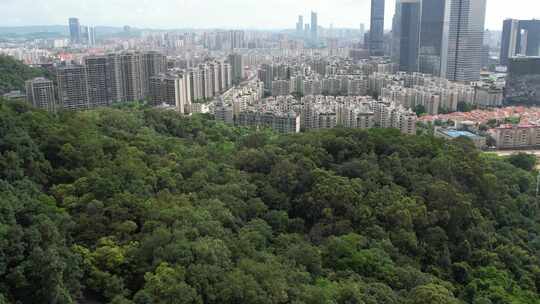 城市山地航拍