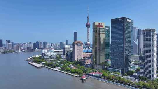 上海陆家嘴CBD航拍