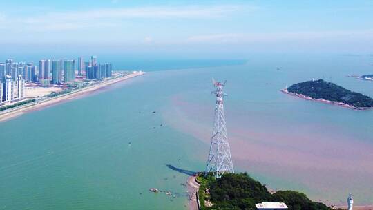 广东省汕头市城市风光航拍