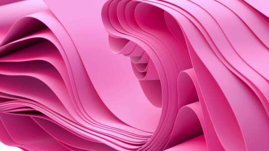 粉色背景，折叠纺织层视频素材模板下载