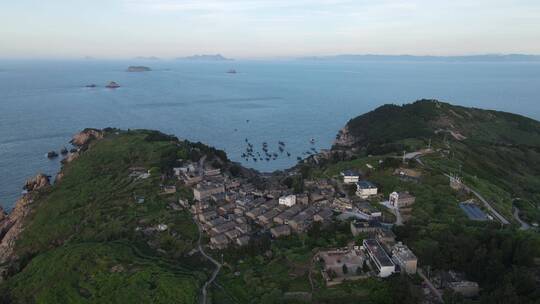 航拍福建宁德四礵列岛海岛风光