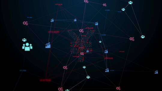 科技金融人民币视频素材模板下载