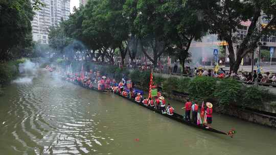 中国广东省广州市越秀区杨箕村龙舟采青