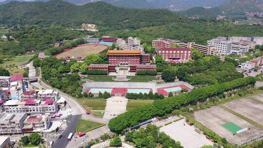 福建省泉州市洛江区马甲镇仰恩大学航拍校园