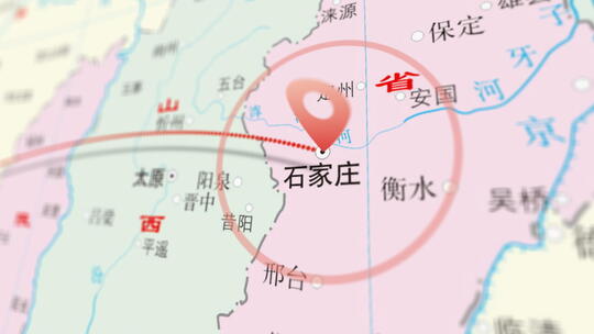 中国地图旅游地图路线AE模板