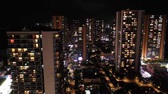 万科双月湾夜景