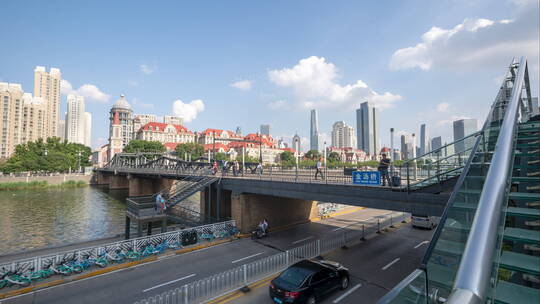 美丽的海河风景