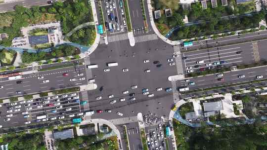 城市交通 十字路口视频素材模板下载