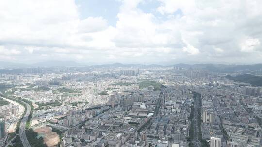 航拍都市城市城中村建设4K