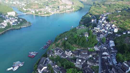 湖南芙蓉镇、酉水河、古镇