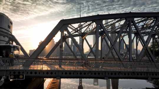 上海外白渡桥视频素材模板下载