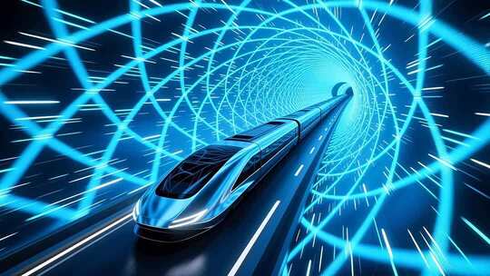 超级高铁隧道穿梭4K