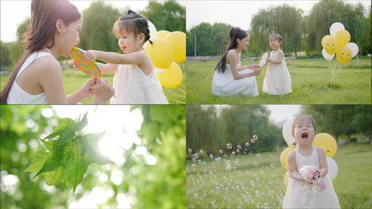 孩子笑容美好生活母亲节高清在线视频素材下载