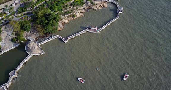 鼓浪屿菽庄花园及周边航拍