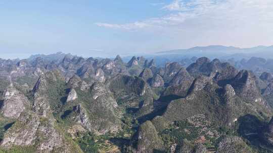 广西桂林山水风光航拍