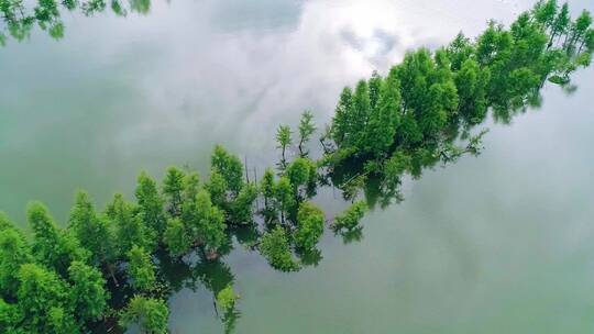 滇池南岸（海埂村）航拍