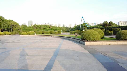上海世纪公园上海世纪广场4K实拍
