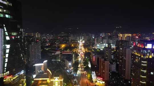 福建莆田夜景莆田商务区夜景